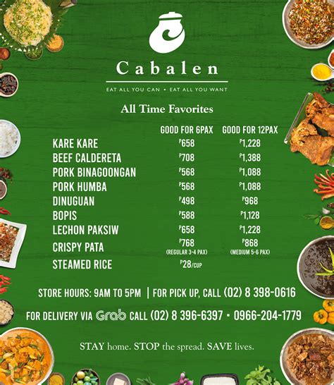 cabalen rates|Cabalen Plus Menu .